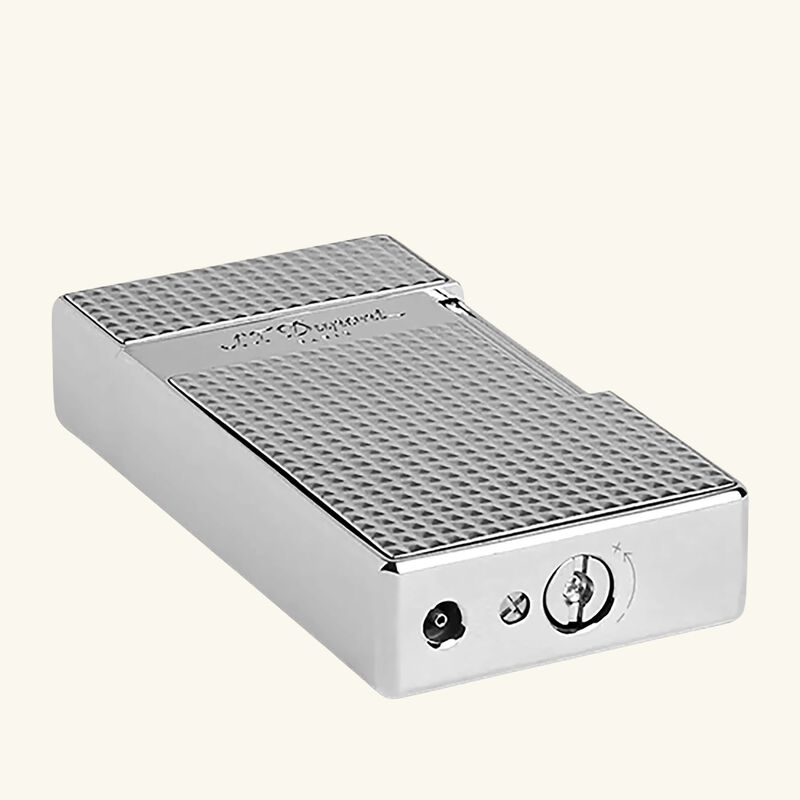 Big D Diamond Head Lighter Silver st dupont big d diamond head lighter silver