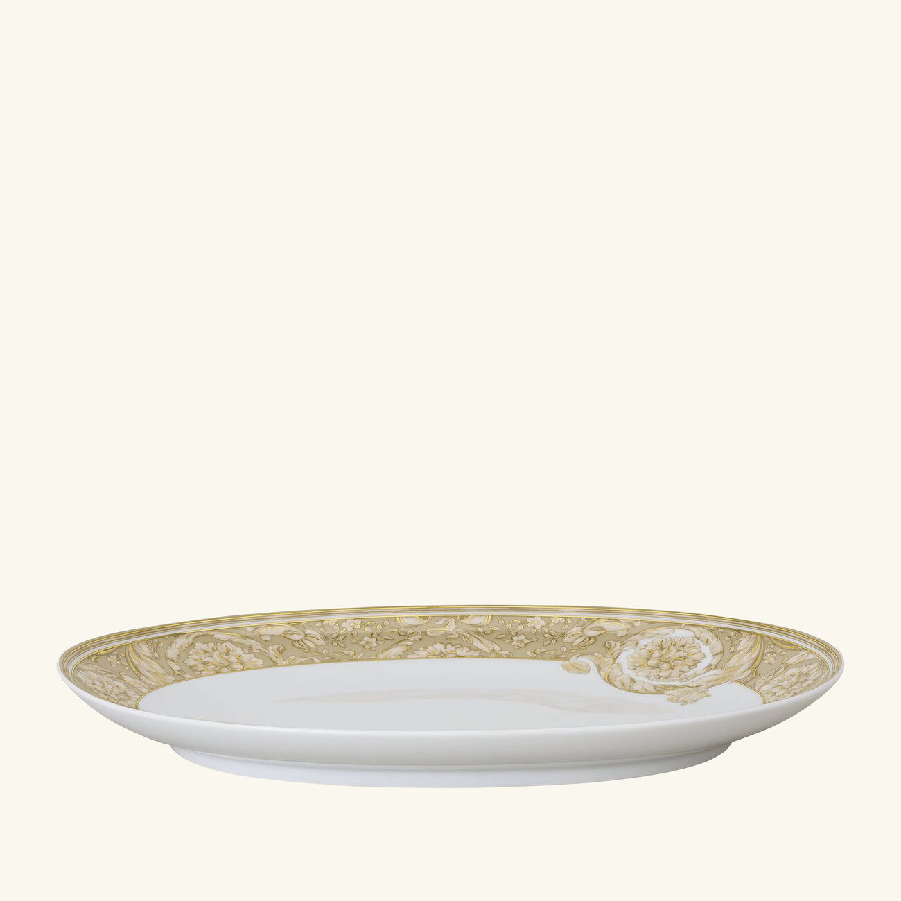 Barocco Beige Serving Platter Oval 33 cm versace barocco beige serving platter oval 33 cm