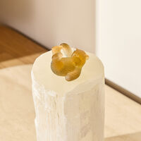 Bear Cub Sculpture Mini Yellow daum bear cub sculpture mini yellow