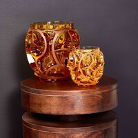 Tourbillons Vase Mini Yellow lalique tourbillons vase mini yellow