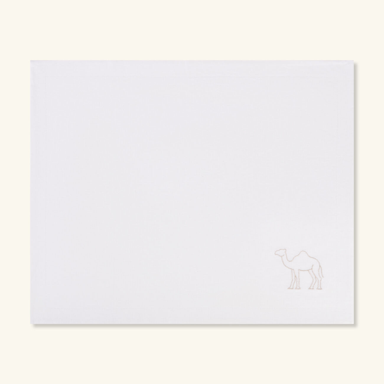 catherine denoual camel placemat white