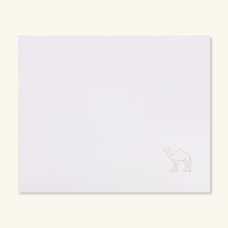 catherine denoual camel placemat white