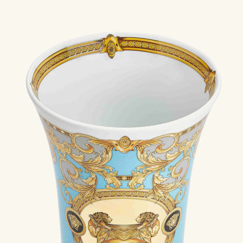 فيرساتشي مزهرية ميدوزا جالا بلو متوسطة زرقاء