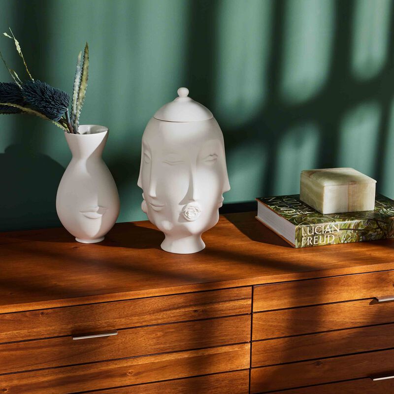 Frida Vase Large White jonathan adler frida vase large white