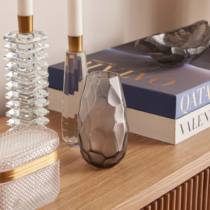 لاليك مزهرية تيرامينيرال سيلكس صغيرة رمادية