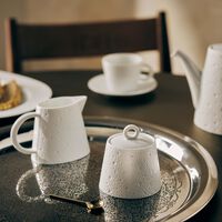 bernardaud ecume sugar bowl white