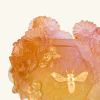 daum or d abeille vase medium orange limited edition