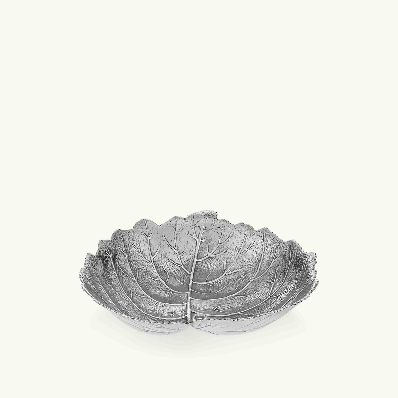 buccellati hazelnut leaf bowl small silver