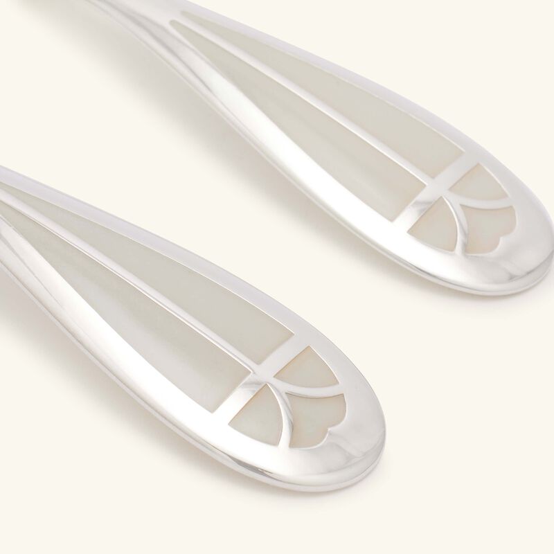 كريستوفل طقم كوارتز تاليسمان للأطفال من قطعتين أبيض