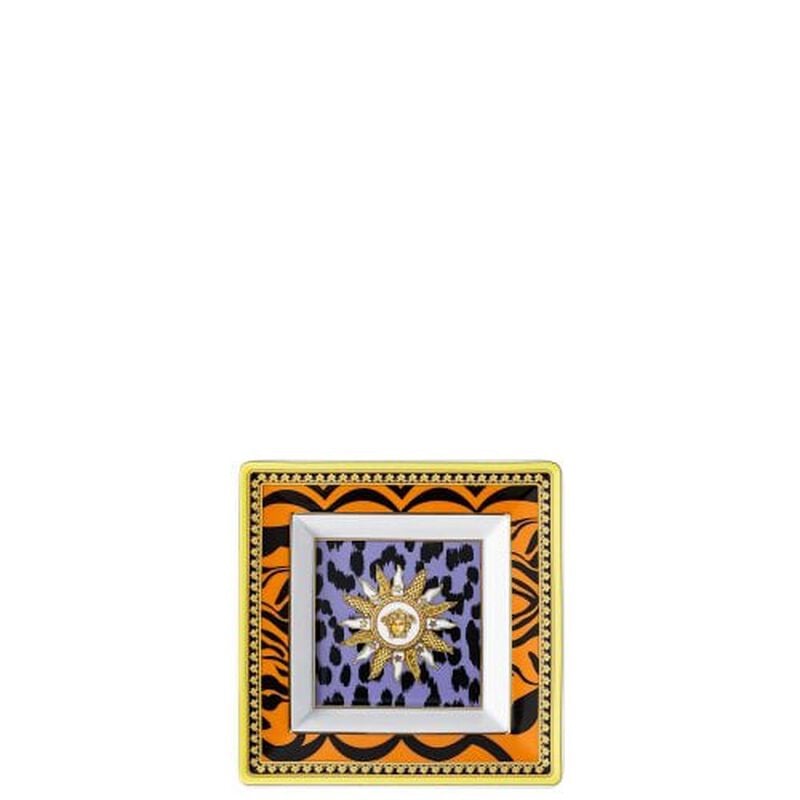 Jungle Animalier Trinket Tray Square Small Pattern versace jungle animalier trinket tray square small pattern