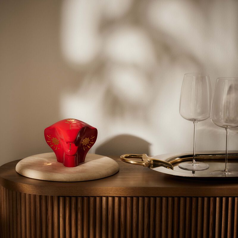 The Snake Sculpture Small Red lladro the snake sculpture small red