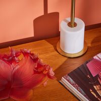 daum safran centerpiece orange