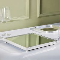 christofle s ve d argent serving tray square medium silver plated