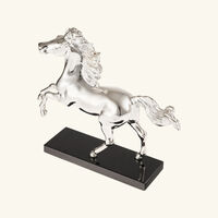 Lunar New Year Horse Sculpture Silver Plated christofle lunar new year horse sculpture silver plated