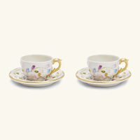 villari taormina tea cup   saucer white