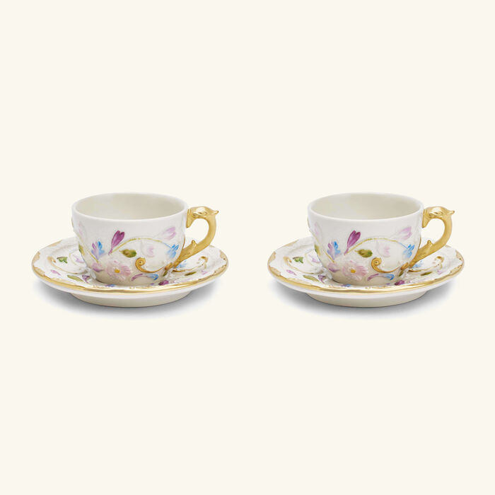 Taormina Tea Cup & Saucer White villari taormina tea cup saucer white