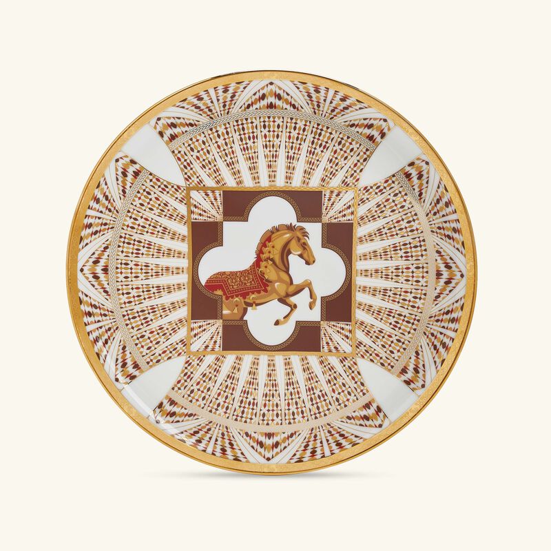 هافيلاند طبق التقديم الدائري كافالييه رويال باللون الذهبي 27 سم