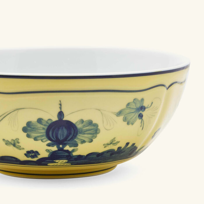 ginori 1735 oriente italiano bowl yellow