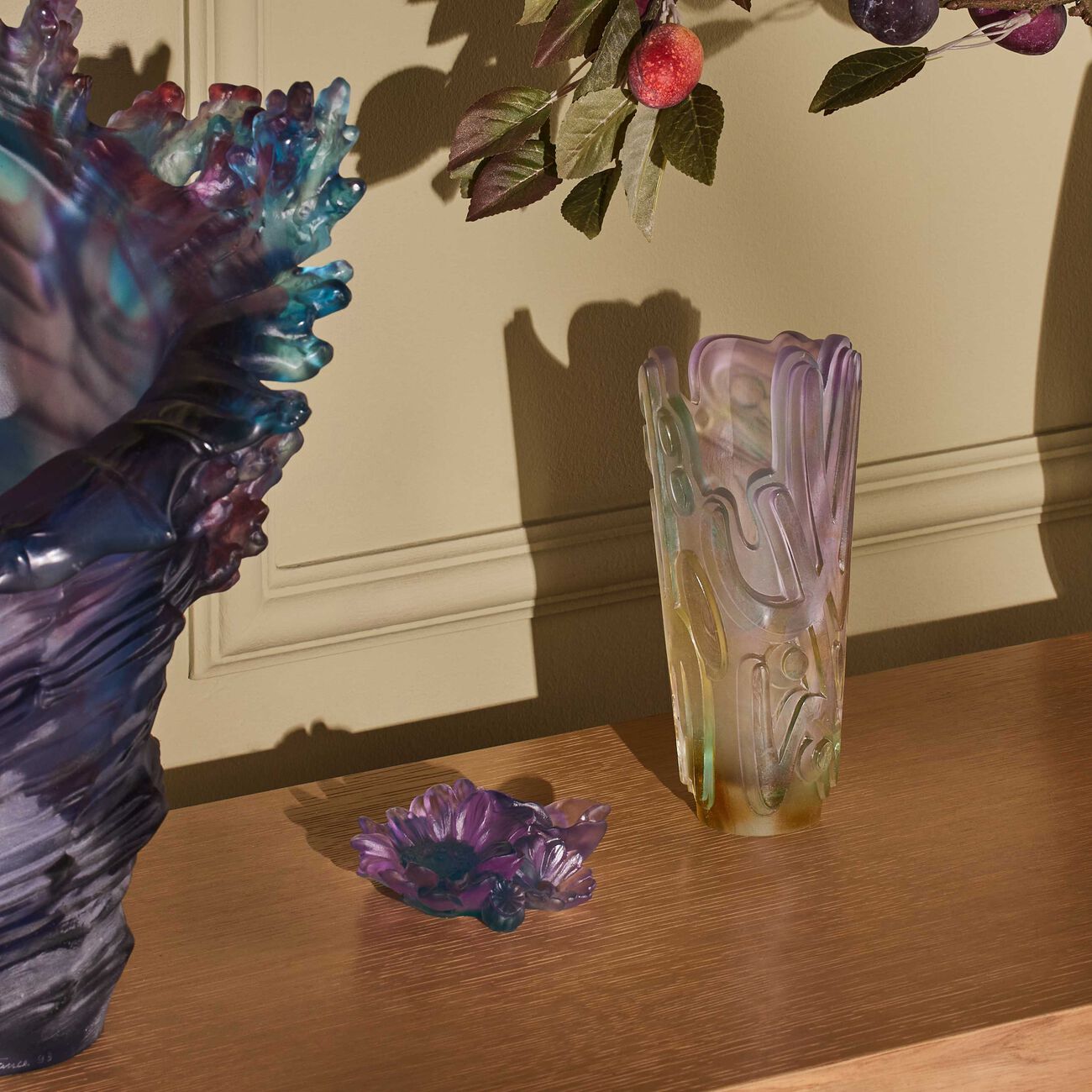 Crystal Rock Ii By Jonone Vase Small Pink daum crystal rock ii by jonone vase small pink