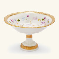 Taormina Footed Bowl White villari taormina footed bowl white