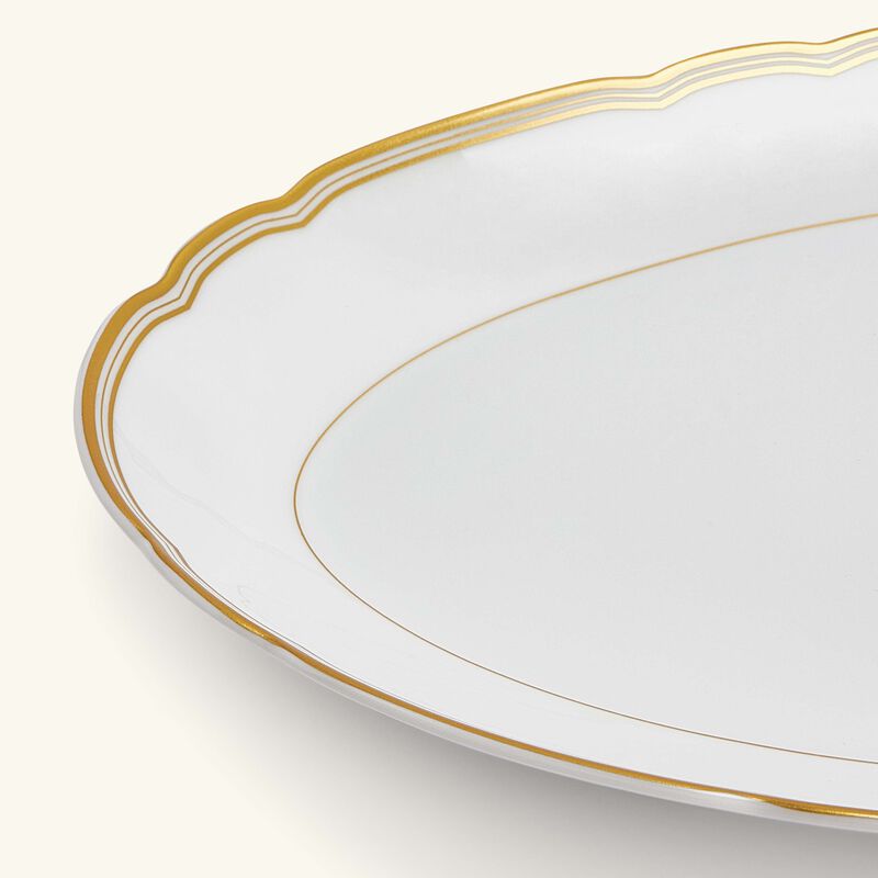 Pompadour Serving Platter Oval Gold 33cm bernardaud pompadour serving platter oval gold 33cm