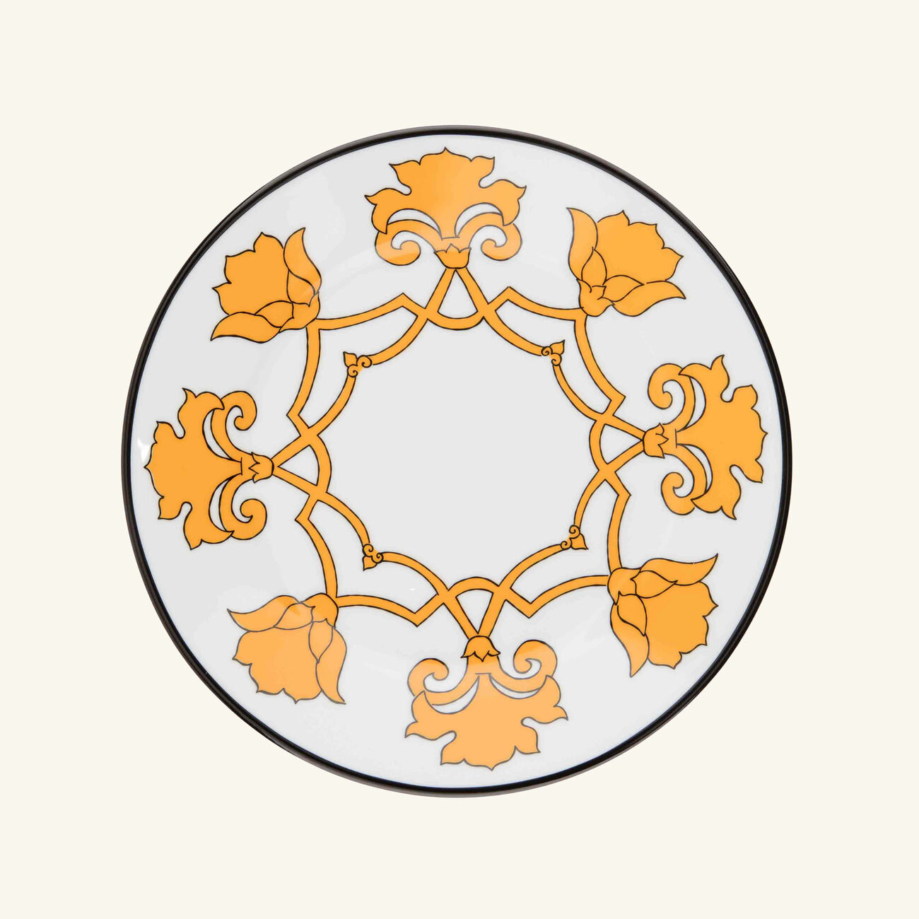 بينتو باريس طبق الحلويات جايبوري دائري أصفر 21 سم