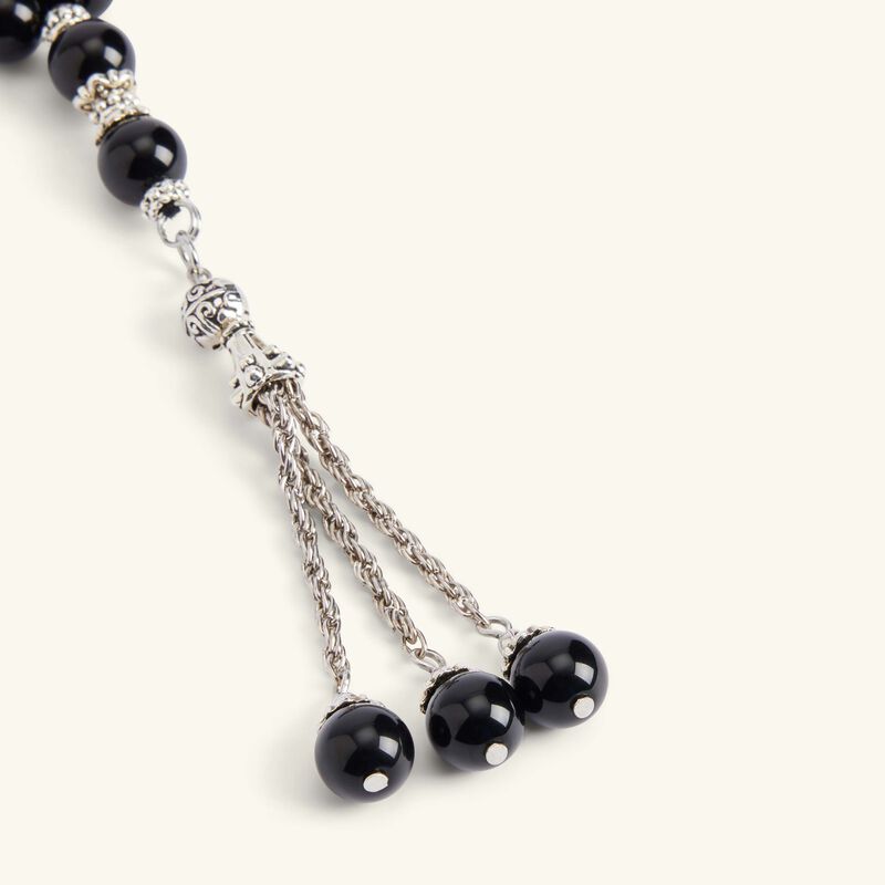 Misbaha Black Onyx light of sakina misbaha black onyx