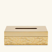 villari hiroito rectangular tissue box gold
