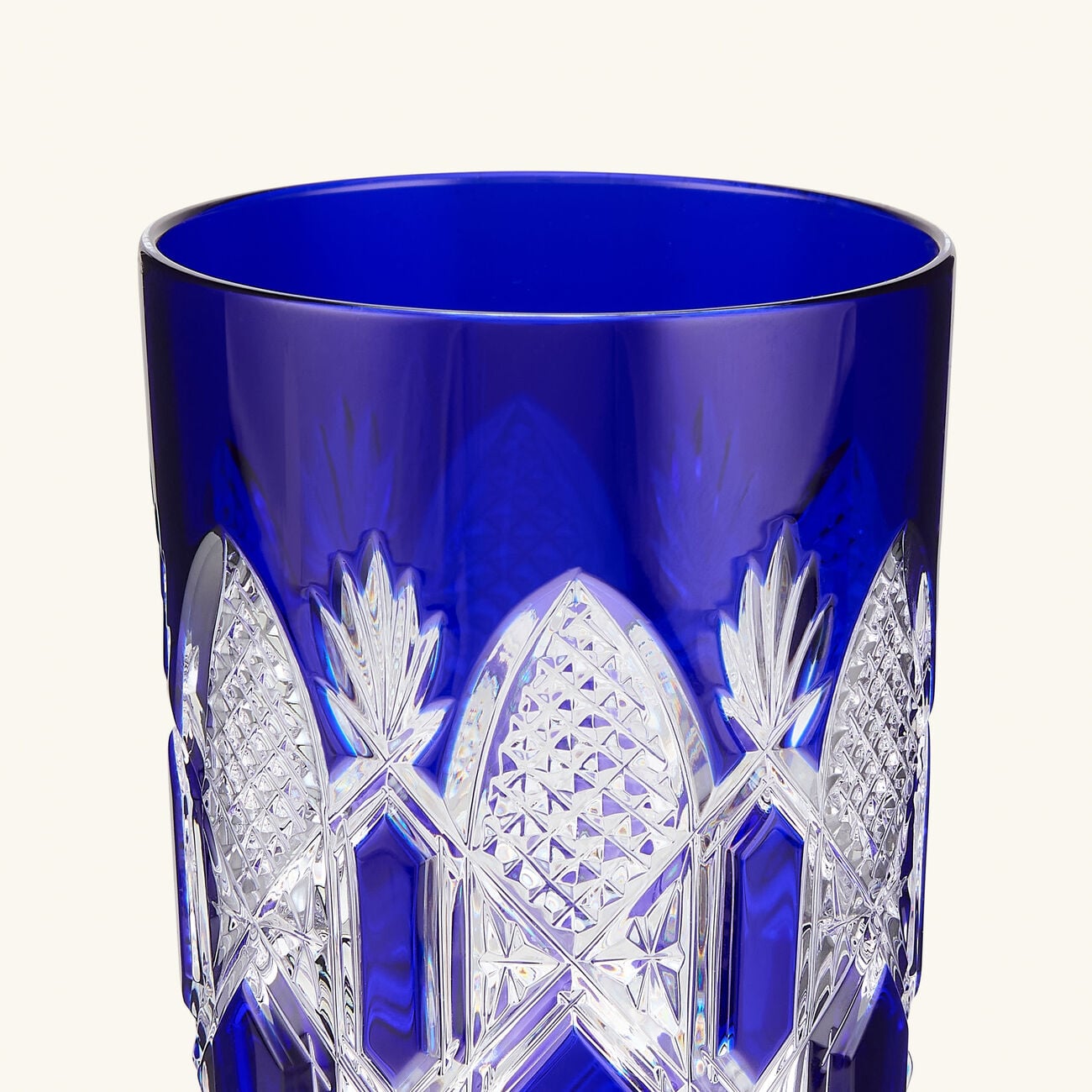 baccarat tsar highball drinking glass blue