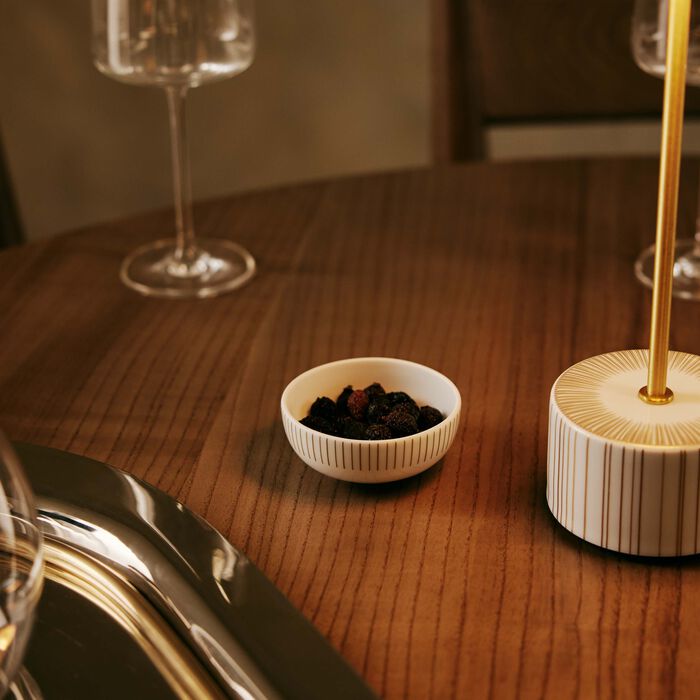 bernardaud sol serving bowl gold 8cm