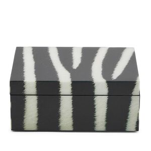 Zebra Print Decorative Box, medium
