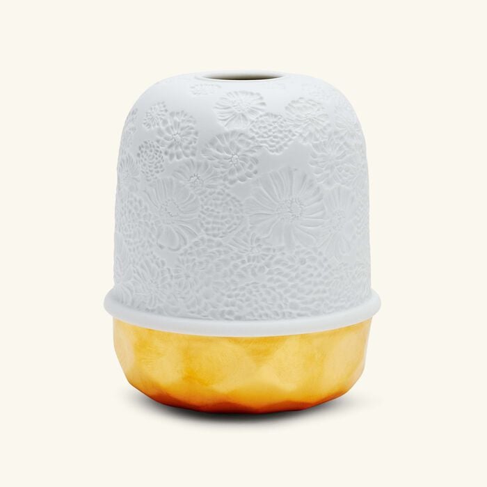 bernardaud zinnias led lamp gold