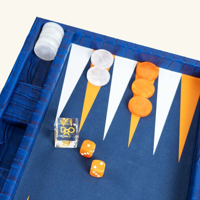 vido alligator backgammon set medium