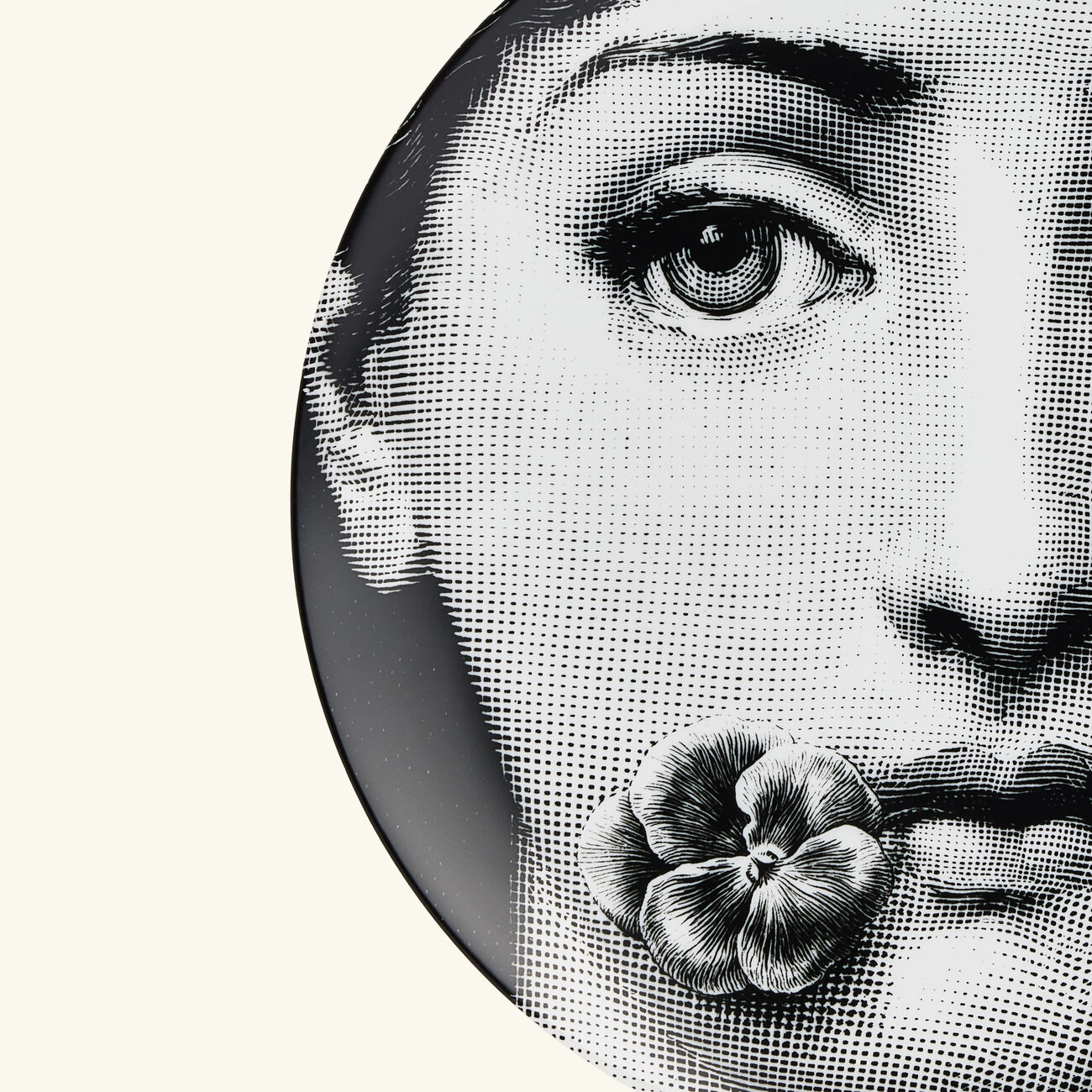 fornasetti tema e variazioni no 137 wall plate grey