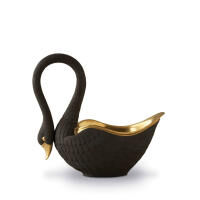 Swan Black Medium Bowl, small