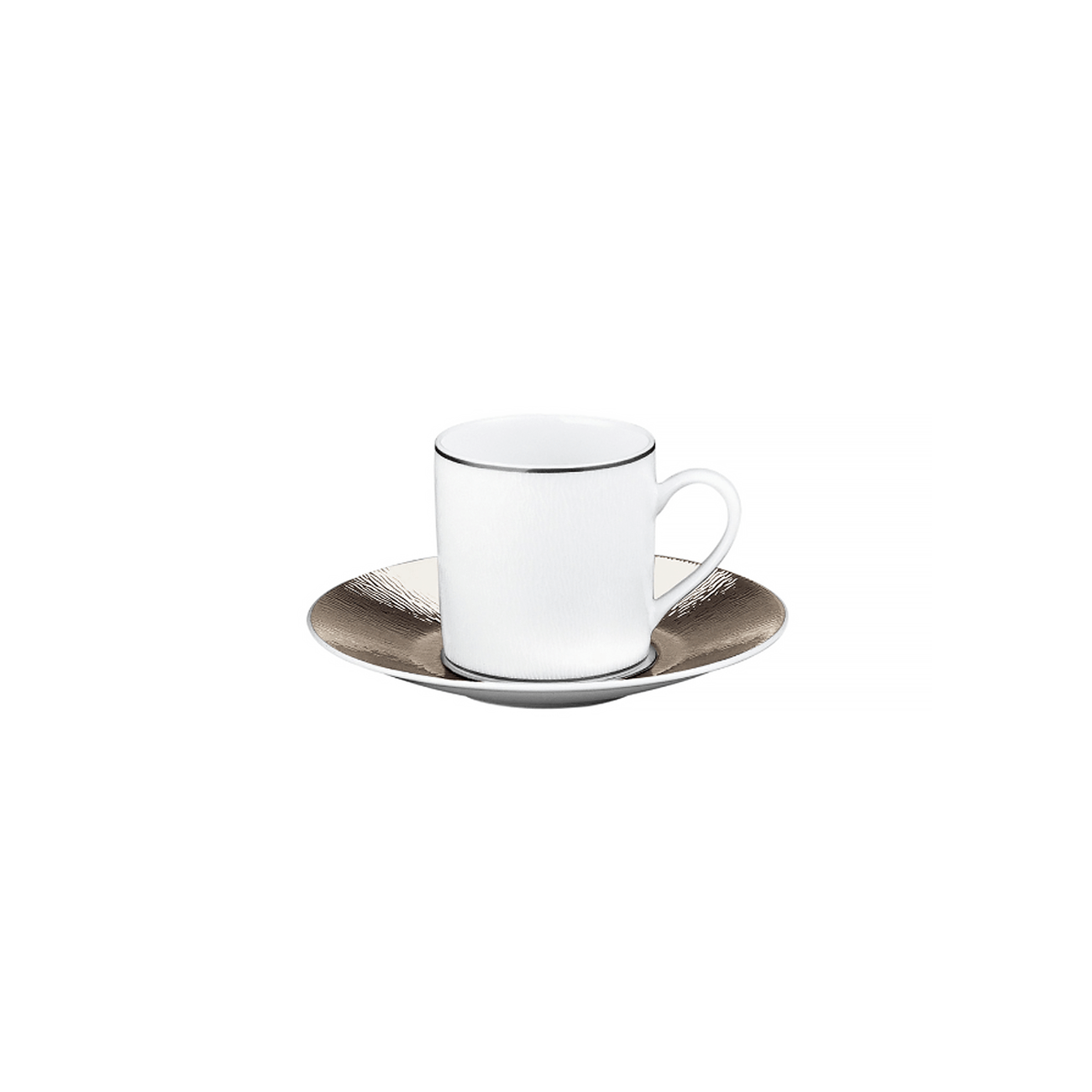 Dune Coffee Cup & Saucer Silver bernardaud dune coffee cup saucer silver