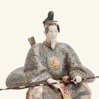 Japanese Nobleman II Sculpture Medium Brown Limited Edition lladro japanese nobleman ii sculpture medium brown limited edition