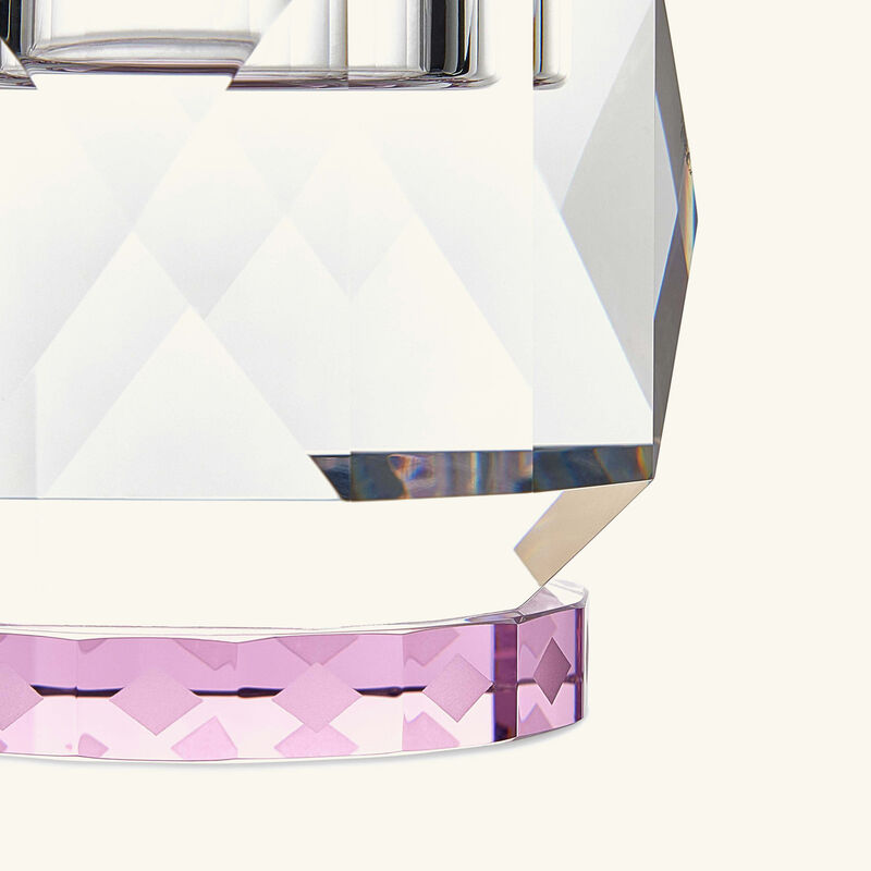 ريفليكشنز كوبنهاغن حامل شموع تكساس كريستال وردي