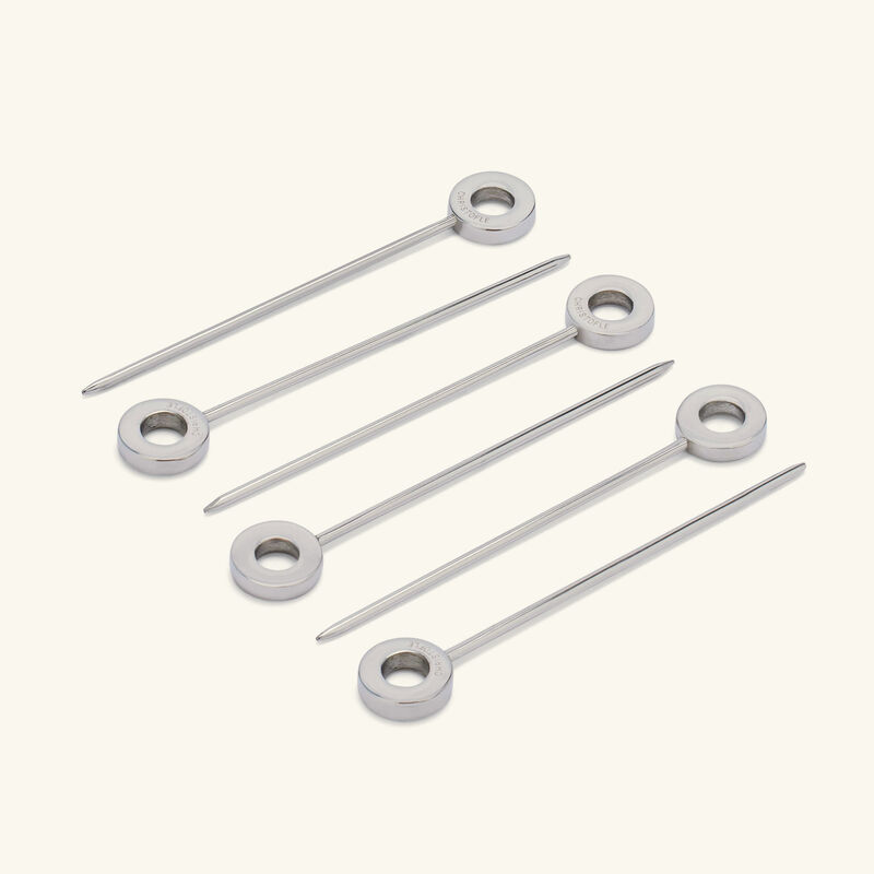 oh de christofle cocktail picks stainless steel set of 6