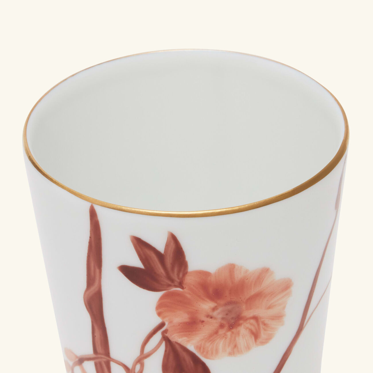 marie daage bouquet de vie drinking glass orange