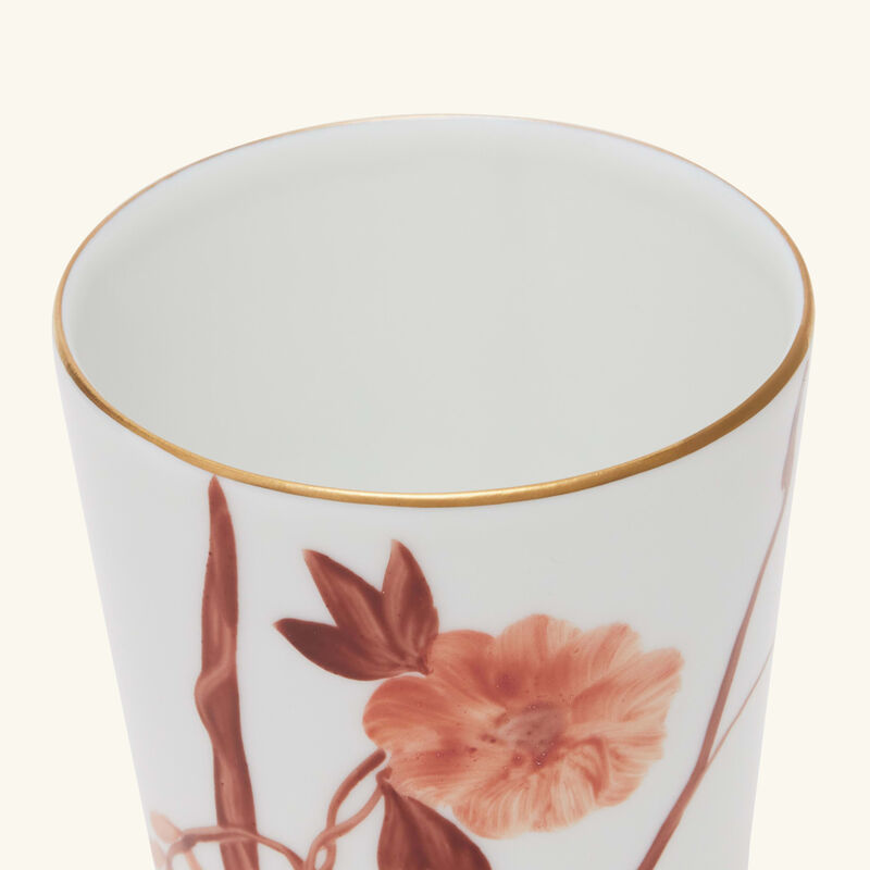 marie daage bouquet de vie drinking glass orange