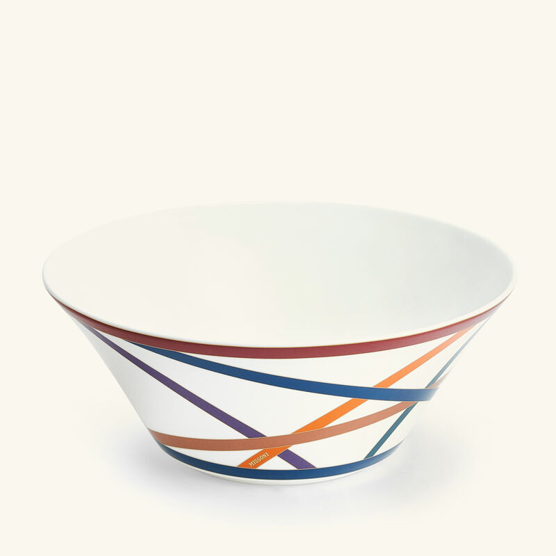 Nastri Salad Bowl 26cm missoni home nastri salad bowl 26cm