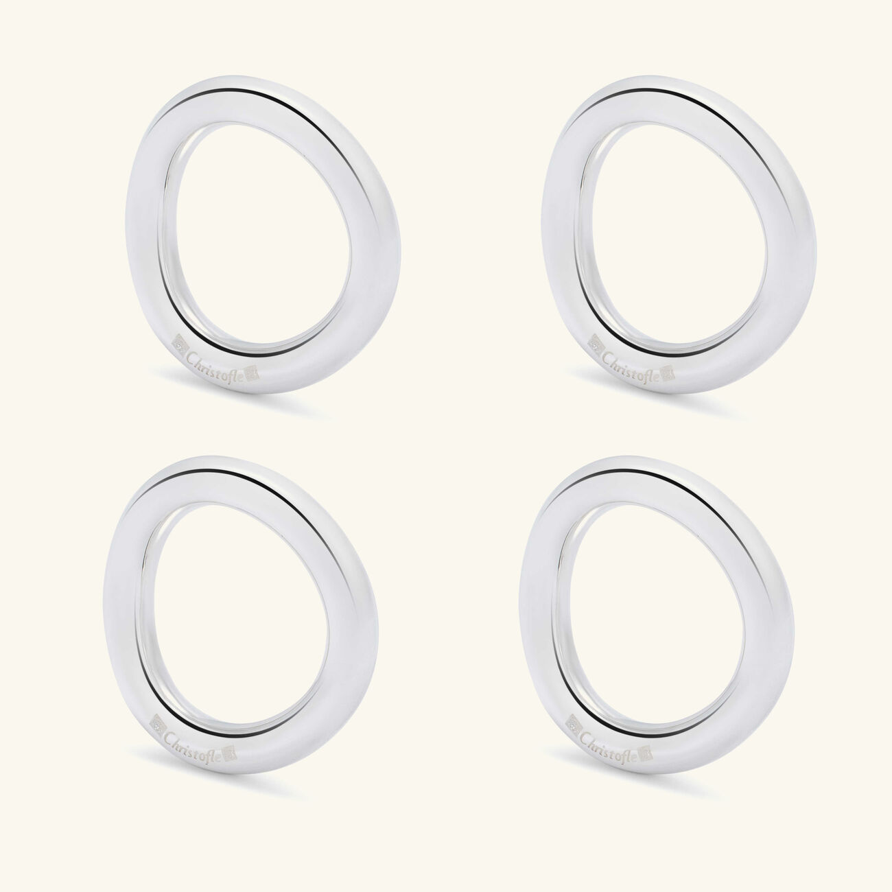 christofle vertigo knife holder silver plated set of 4