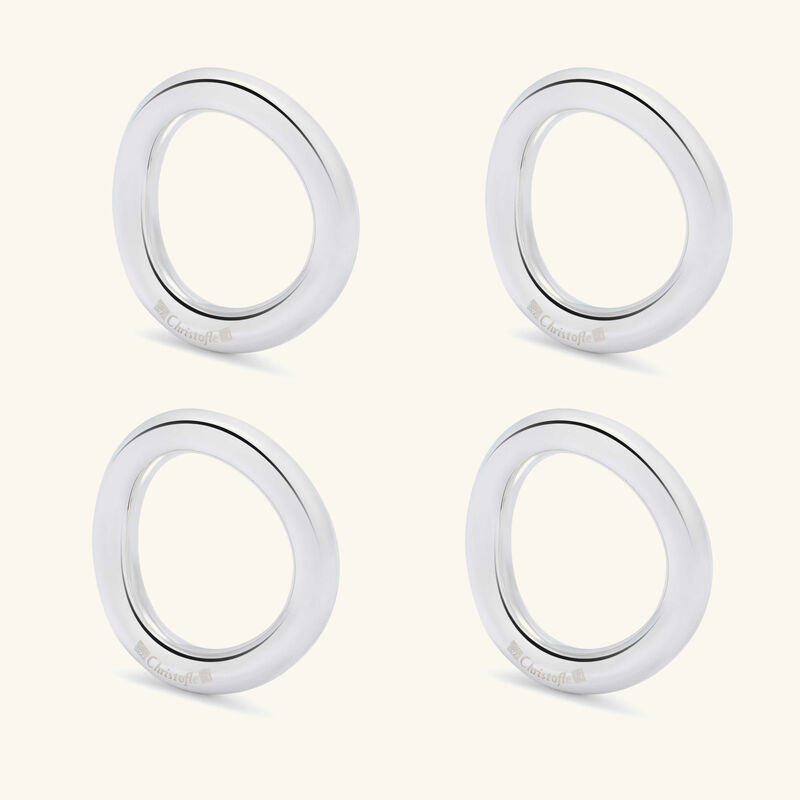 christofle vertigo knife holder silver plated set of 4