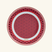 versace la greca signature charger plate round red 33cm