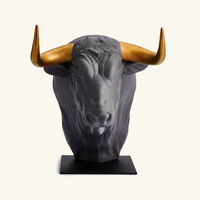 lladro taurus sculpture large black