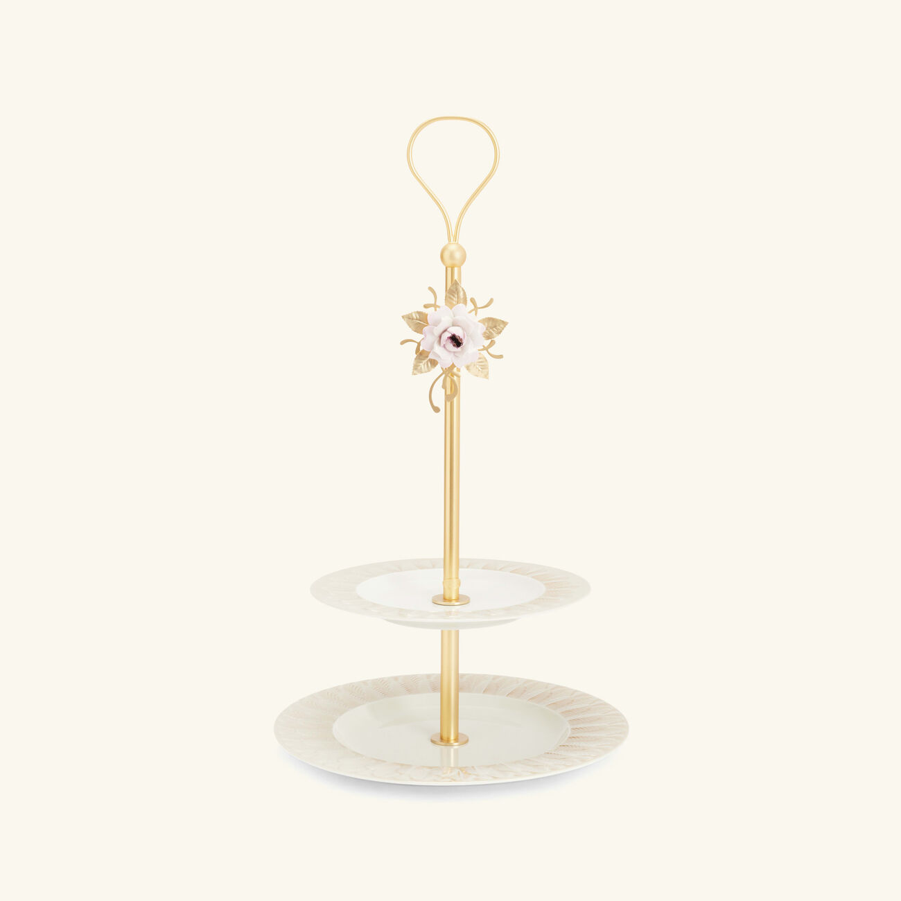 villari peacock extravaganza cake stand gold