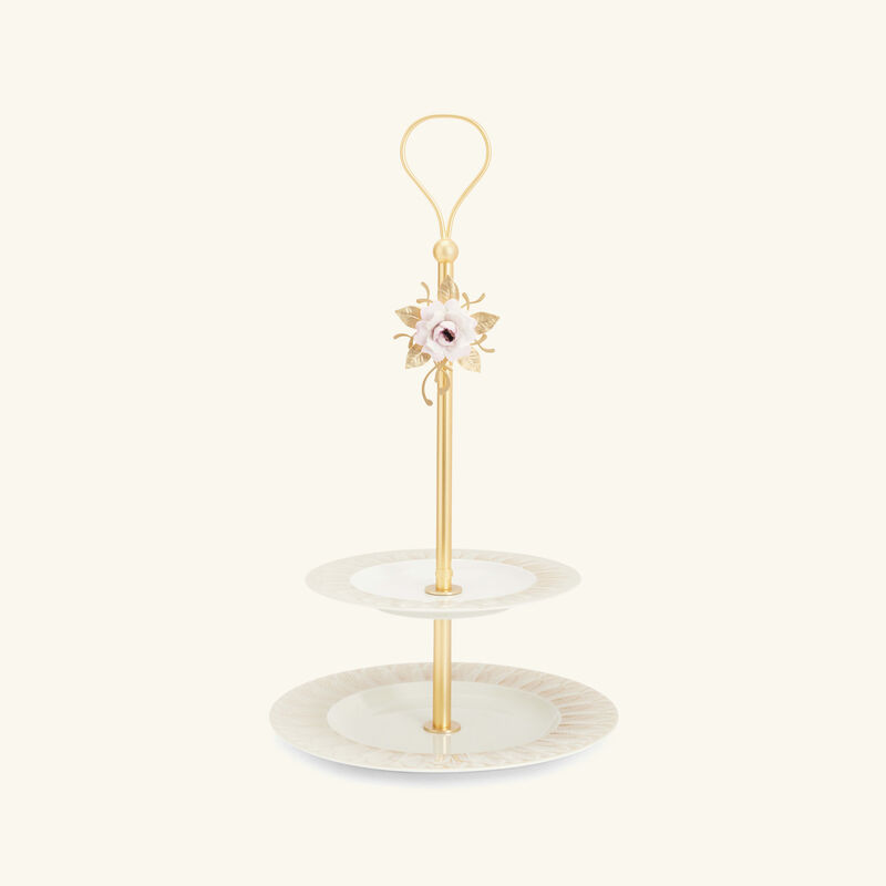 villari peacock extravaganza cake stand gold