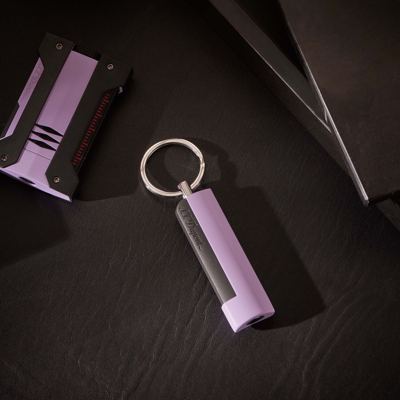 Key Ring Cigar Cutter Black st dupont key ring cigar cutter black