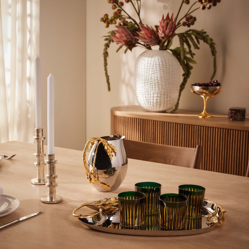 l objet prism double old fashioned glasses green set of 4